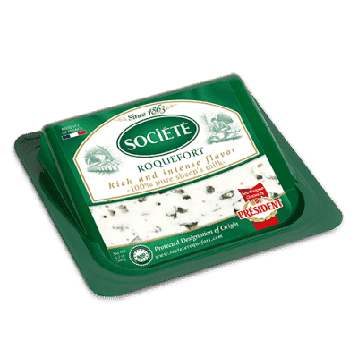 Président® Société® Roquefort 3.5 oz slice