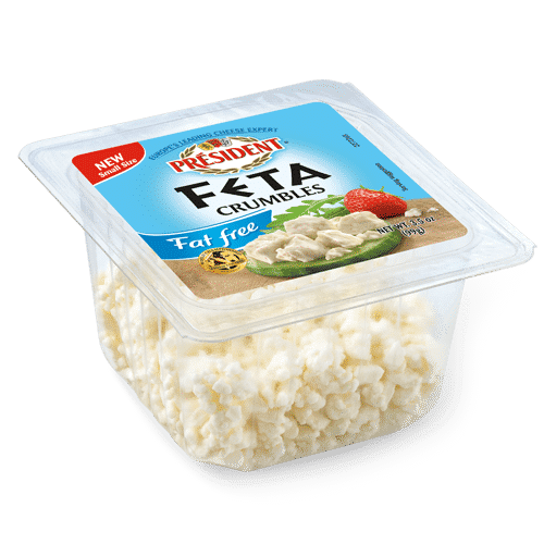 Président® Fat Free Feta Crumbles - Plain  Président Cheese