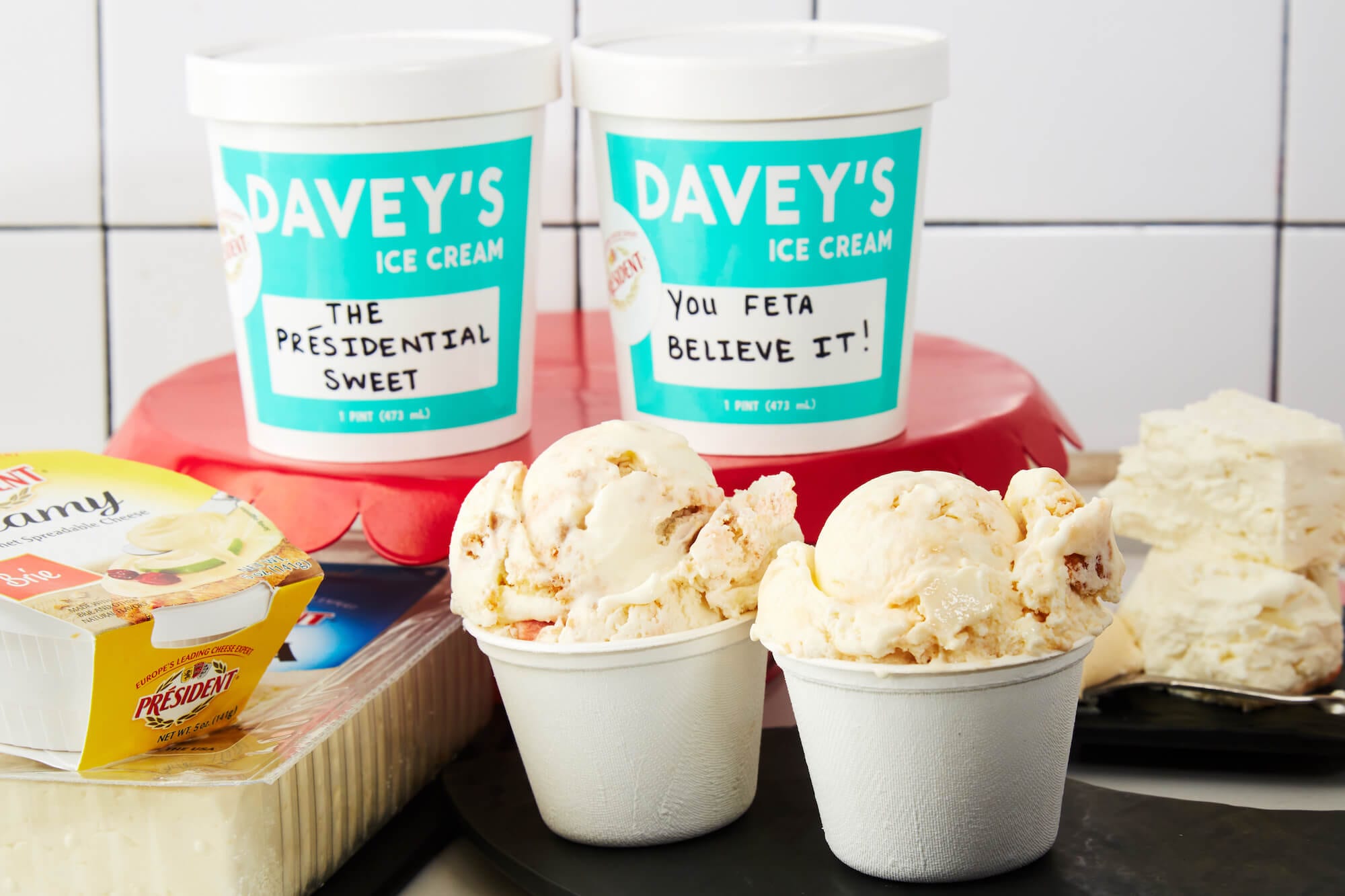 Davey's Ice Cream and Président Cheese... for a limited time only!