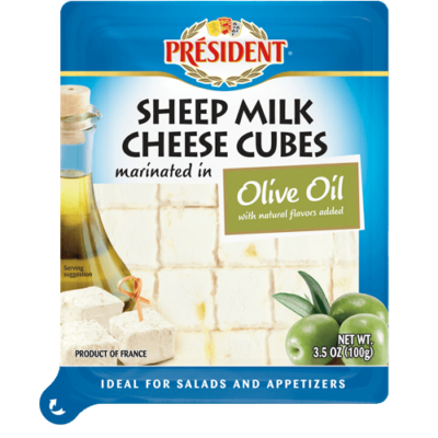 President Sheeps Milk Marinated Cubes 35oz Olive Oil